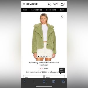 Free People Joplin Cozy Jacket in Navy